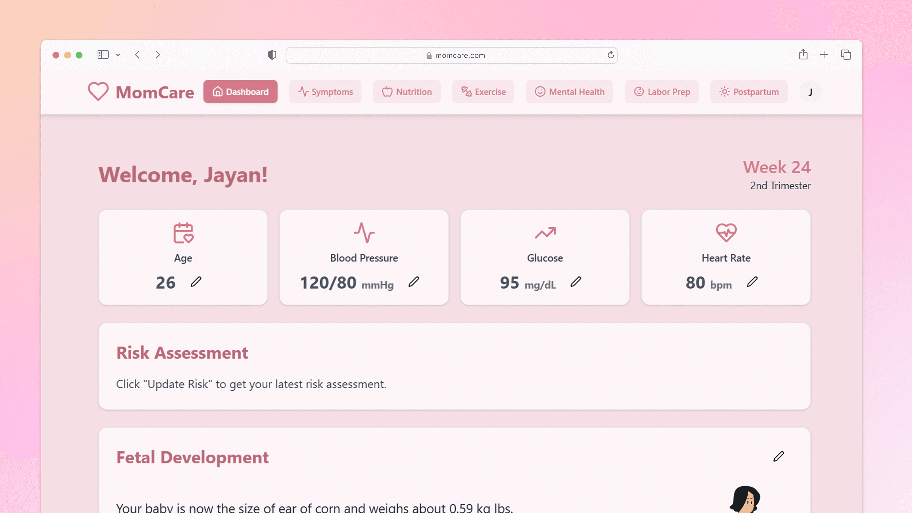 Maternal Healthcare Web App